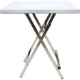 Table bistro pliante en acier inoxydable 600 x 600 x 700 mm | Adexa WHBT6060