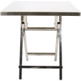 Table bistro pliante en acier inoxydable 600 x 600 x 700 mm | Adexa WHBT6060