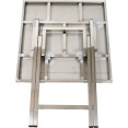 Table bistro pliante en acier inoxydable 600 x 600 x 700 mm | Adexa WHBT6060