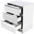 Chauffe-plats commercial 3 tiroirs GN1/1 | Adexa WHBWD03