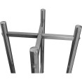 Planche à découper professionnelle en acier inoxydable / Bloc de boucher ⌀520*750 mm | Adexa WHCY0303