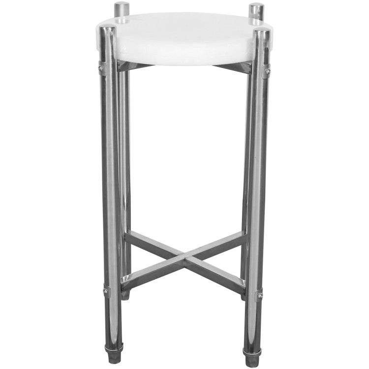 Planche à découper professionnelle en acier inoxydable / Bloc de boucher ⌀520*750 mm | Adexa WHCY0303