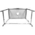 Table d'élimination des déchets professionnelle en acier inoxydable, 4 côtés relevés, bord marin, 2000 x 700 x 900 mm | Adexa WHDW20070 Table d'élimination des déchets professionnelle en acier inoxydable, 4 côtés relevés, bord marin, 2000 x 700 x 900 mm | Adexa WHDW20070