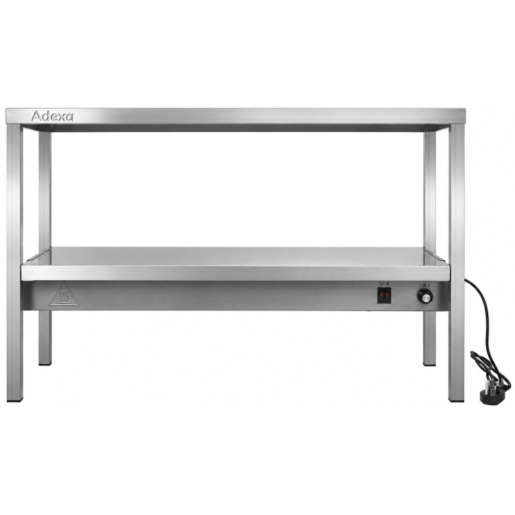 Portique chauffant commercial à double niveau avec position de pont chauffant réglable 1200 x 335 x 700 mm | Adexa WHESP1203470