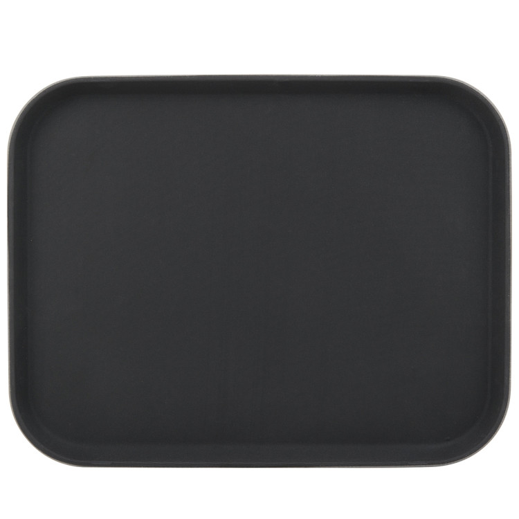 Plateau de service antidérapant Fibre de verre Rectangulaire 15x20" Noir | Adexa WHF1520