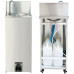 Lavabo mobile à commande au pied avec dosseret et roulettes en acier inoxydable | Adexa WHF277