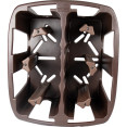 Chariot porte-assiettes professionnel 300 assiettes, 6 piles, 930 x 720 x 800 mm | Adexa WHJCDC240