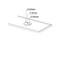 Évier commercial simple en acier inoxydable avec cuve à gauche et trou de raclage à droite + dosseret 2000 x 600 x 950 mm | Adexa WHSTD2060L