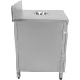 Armoire à poubelles commerciales en acier inoxydable | Adexa WRSB7070H