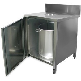 Armoire à poubelles commerciales en acier inoxydable | Adexa WRSB7070H