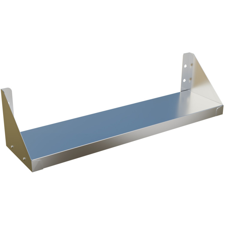 Étagère murale commerciale en acier inoxydable 800 x 200 x 200 mm | Adexa WS800200