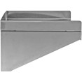 Étagère murale 1 niveau 3 côtés retournement 1500x400x254mm Inox | Adexa WSW400150B