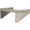Étagère murale 1 niveau 3 côtés retournement 1500x400x254mm Inox | Adexa WSW400150B