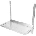 Étagère murale perforée à 2 niveaux en acier inoxydable 1000 x 400 x 600 mm | Adexa WSWB40100P