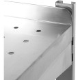 Étagère murale perforée à 2 niveaux en acier inoxydable 1000 x 400 x 600 mm | Adexa WSWB40100P