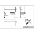 Table de travail commerciale en acier inoxydable avec étagère supérieure, tiroir et support pour casseroles GN 1800 x 700 x 1675 mm | Adexa WT70180PS