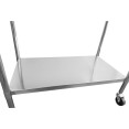 Plan de travail professionnel mobile à usage professionnel avec pieds réglables Étagère inférieure en acier inoxydable Dosseret arrière 800x700x900/1000mm | Adexa WT7080C Plan de travail professionnel mobile à usage professionnel avec pieds réglables Étagère inférieure en acier inoxydable Dosseret arrière 800x700x900/1000mm | Adexa WT7080C