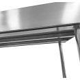 Plan de travail professionnel mobile à usage professionnel avec pieds réglables Étagère inférieure en acier inoxydable Dosseret arrière 800x700x900/1000mm | Adexa WT7080C Plan de travail professionnel mobile à usage professionnel avec pieds réglables Étagère inférieure en acier inoxydable Dosseret arrière 800x700x900/1000mm | Adexa WT7080C
