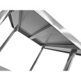 Plan de travail professionnel mobile à usage professionnel avec pieds réglables Étagère inférieure en acier inoxydable 1800x600x900mm | Adexa WT60180CWO