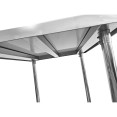 Plan de travail professionnel mobile à usage professionnel avec pieds réglables Étagère inférieure en acier inoxydable 1800x600x900mm | Adexa WT60180CWO