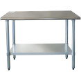Table de travail en acier inoxydable Étagère inférieure 1000x600x900mm | Adexa WT60100WO