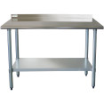 Table de travail Inox Étagère inférieure Dosseret 1000x600x900/1000mm | Adexa WT60100