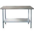 Table de travail en acier inoxydable Étagère inférieure 1200x600x900mm | Adexa WT60120WO