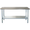 Table de travail en acier inoxydable Étagère inférieure 1400x600x900mm | Adexa WT60140WO