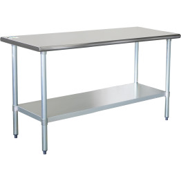 Table de travail en acier inoxydable Étagère inférieure 1400x700x900mm | Adexa WT70140WO
