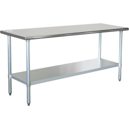 Table de travail en acier inoxydable Étagère inférieure 1800x700x900mm | Adexa WT70180WO