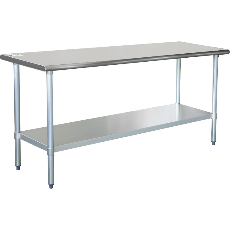 Table de travail en acier inoxydable Étagère inférieure 2000x600x900mm | Adexa WT60200WO