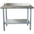 Table de travail Inox Étagère inférieure Dosseret 600x600x900/1000mm | Adexa WT6060 Table de travail Inox Étagère inférieure Dosseret 600x600x900/1000mm | Adexa WT6060