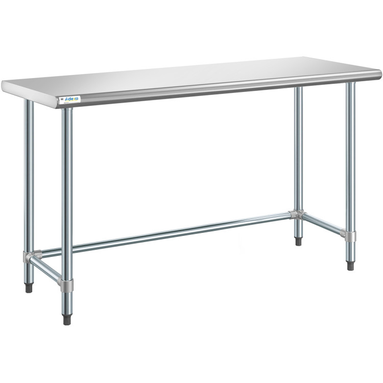 Table de travail commerciale en acier inoxydable, sans étagère inférieure, 1830 x 760 x 900 mm | Adexa WTGOB3072418 Table de travail commerciale en acier inoxydable, sans étagère inférieure, 1830 x 760 x 900 mm | Adexa WTGOB3072418