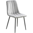 Chaise de salle à manger en velours gris clair | Adexa WW101LIGHTGREY Chaise de salle à manger en velours gris clair | Adexa WW101LIGHTGREY