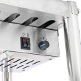 Rampe chauffe-plat professionnelle INOX et éclairage 1800 mm | Adexa XDHHB18001T
