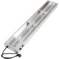 Rampe chauffe-plat professionnelle INOX et éclairage 1800 mm | Adexa XDHHB18001T