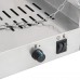 Rampe chauffe-plat suspendu professionnelle INOX et éclairage et chaînes 900 mm | Adexa XDHHB900N