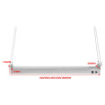 Rampe chauffe-plat suspendu professionnelle INOX, éclairage et chaînes 1200 mm | Adexa XDHHB1200N