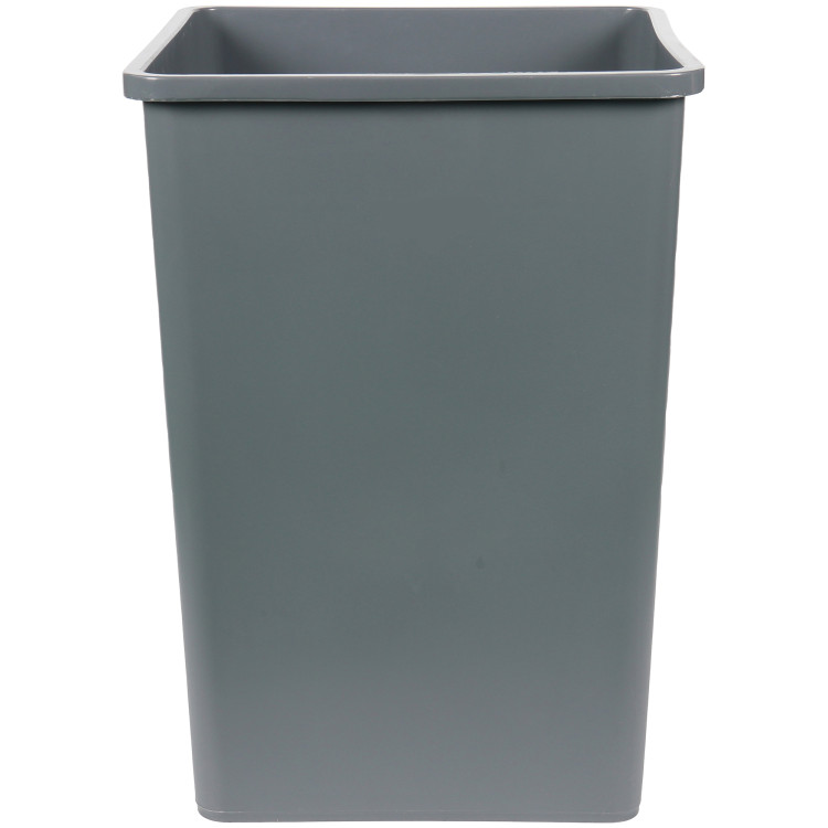 Poubelle commerciale à ouverture supérieure 130 L, gris LDPE, 495 x 495 x 702 mm | Adexa XDL130BGREY