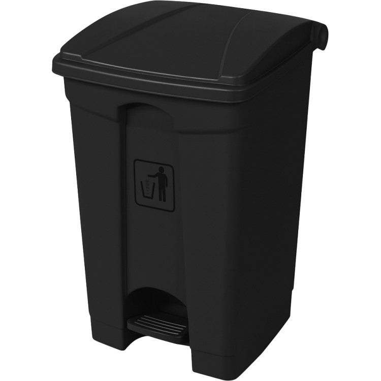 Poubelle à pédale 80 litres noire | Adexa XDL80K7BLACK