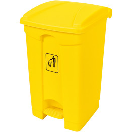 Poubelle à pédale 80 litres jaune | Adexa XDL80K7YELLOW
