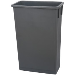 Poubelle commerciale à ouverture supérieure 90 L en polypropylène gris 510 x 288 x 758 mm | Adexa XDL90AGREY