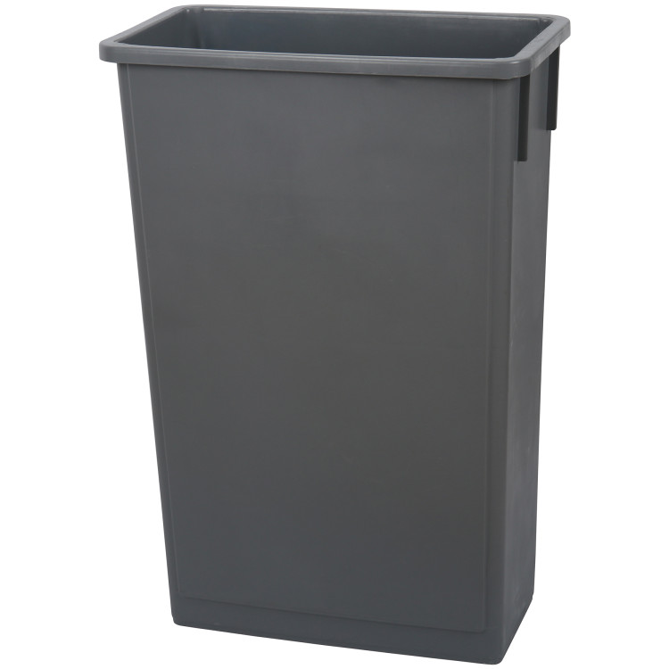 Poubelle commerciale à ouverture supérieure 90 L en polypropylène gris 510 x 288 x 758 mm | Adexa XDL90AGREY