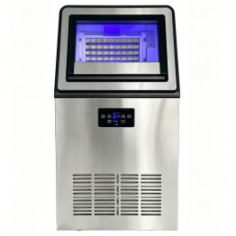 Machine à glaçons cubiques professionnelle autonome 36 kg/24 h avec bac de stockage de 12 kg | Adexa YA380A80F