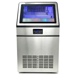 Machine à glaçons cubiques commerciale autonome 60 kg/24 h avec bac de stockage de 20 kg | Adexa YA500A130F