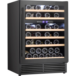 Cave à vin professionnelle 6 étagères, 138 litres (46 bouteilles), double zone de température, refroidissement par compresseur, 595 x 575 x 820 mm, noire | Adexa YC150BG Cave à vin professionnelle 6 étagères, 138 litres (46 bouteilles), double zone de température, refroidissement par compresseur, 595 x 575 x 820 mm, noire | Adexa YC150BG