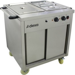 Bain-marie mobile avec armoire chauffante 750 mm | Adexa HXYH2W1 Bain-marie mobile avec armoire chauffante 750 mm | Adexa HXYH2W1