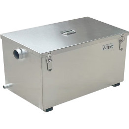 Piège à graisse commercial en acier inoxydable avec couvercle et vanne de sortie 800 x 400 x 400 mm | Adexa YLGYC804040