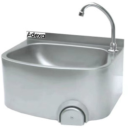 Lavabo commercial en acier inoxydable avec commande au genou | Adexa YLS48 Lavabo commercial en acier inoxydable avec commande au genou | Adexa YLS48