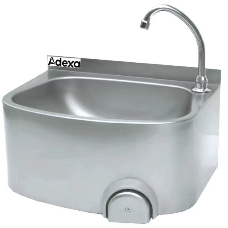 Lavabo commercial en acier inoxydable avec commande au genou | Adexa YLS48 Lavabo commercial en acier inoxydable avec commande au genou | Adexa YLS48